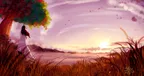 mountain sunset painting thumbnail