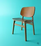 3d phot realistic Chair rendering thumbnail