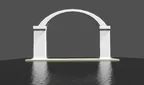 arch way on water 3d study thumbnail