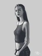 female figure grey scale study day 3 thumbnail