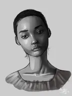 female grey scale study day four thumbnail