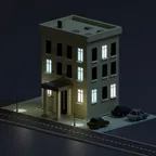 3d building design in blender thumbnail