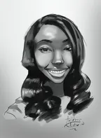 Happy birthday to my good friend peace(greyscale sketch) thumbnail