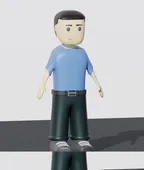 My first 3d simplified character designing (throwback) thumbnail