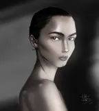 portrait greyscale sketch thumbnail