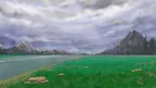 road by the mountains background paint sketch thumbnail